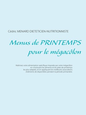 cover image of Menus de printemps pour le mégacôlon